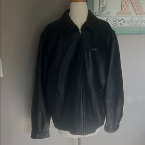 F.R. Tripler & Co. Men’s Black Leather Jacket Large